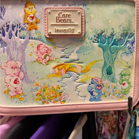 NWT- Care Bears/ Carebear Cousins Loungefly Lunchbox crossbody and Cardholder - Picture 12 of 16